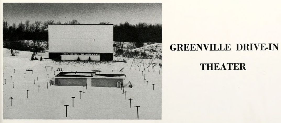 Greenville Drive-In Theatre - 60S High School Yearbook Photo (newer photo)